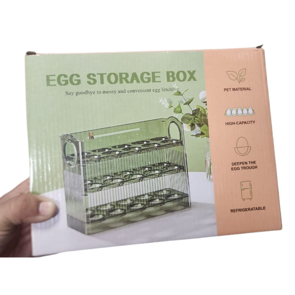 Pack 2 Dispensador de Huevos Acrílico - Protege tus huevos y mantenlos organizados en el refrigerador