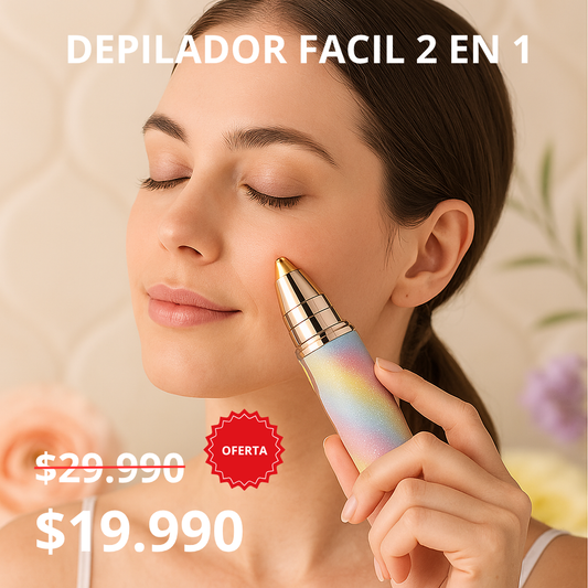Depilador Facial 2 en 1 - ¡Lista para salir en segundos!