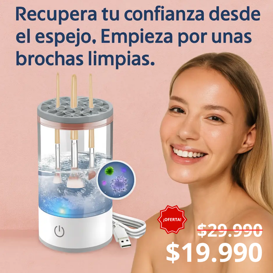 Máquina Limpiadora de Brochas Maquillaje USB - Mantén tu piel bonita y olvídate de las imperfecciones