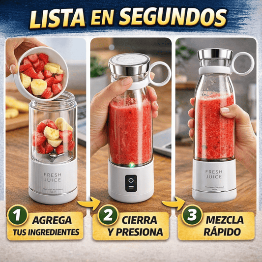 Batidora Portátil Fresh Juice - Solución práctica para bebidas saludables en tu trabajo