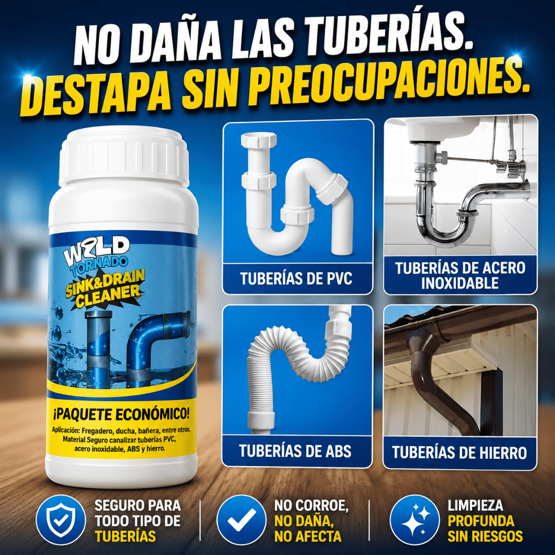 ¡Promo 3x1 Wild Tornado! - Elimina tapones y malos olores en minutos