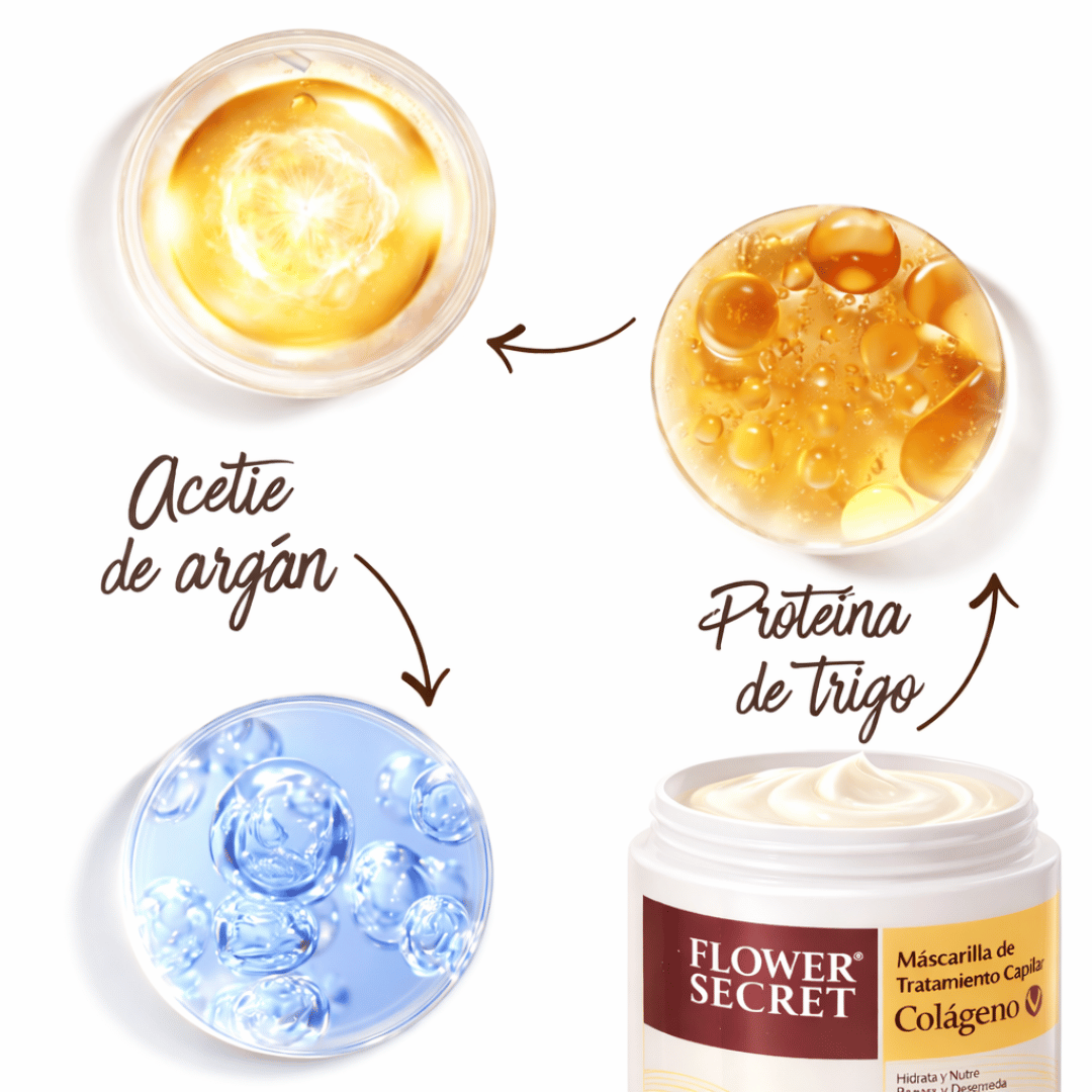 ¡PROMO 2X1 Mascarilla Capilar con Colágeno Flower Secret! - Nutre y repara tu cabello seco desde la primera aplicación