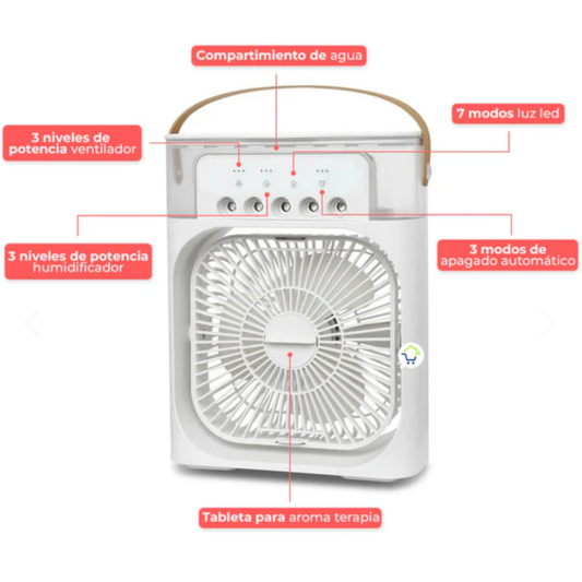 Mini Aire Acondicionado Humidificador ¡Oferta exclusiva Cyber Monday!