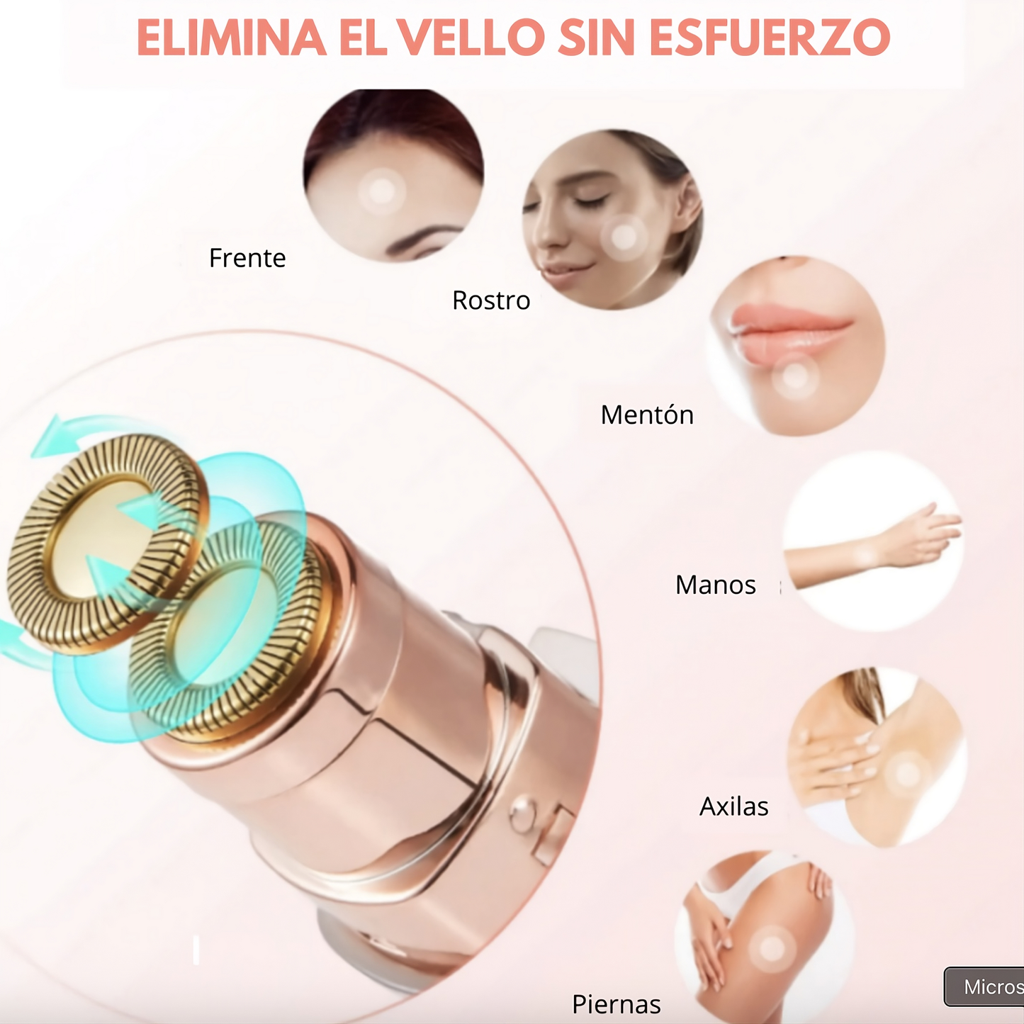 Depilador Facial 2 en 1 - ¡Lista para salir en segundos!