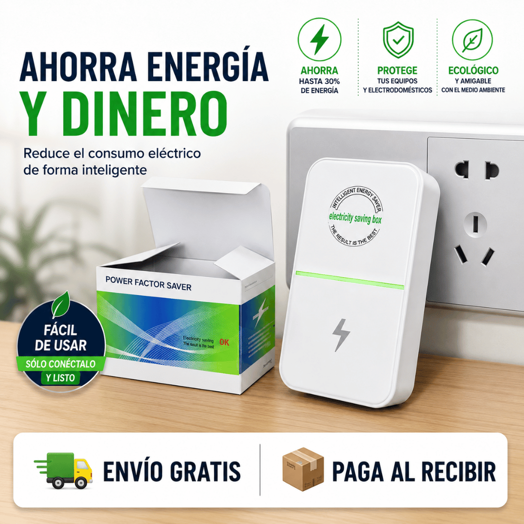 Ahorrador de energia a corriente - Optimiza el uso de energía y ayuda a disminuir tu factura