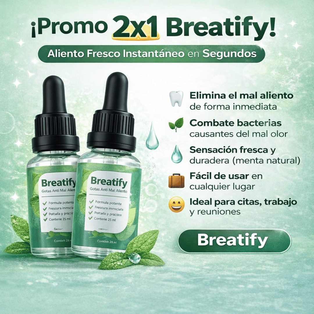 ¡Promo 2x1 Breatify! - Aliento fresco inmediato en cualquier momento del día