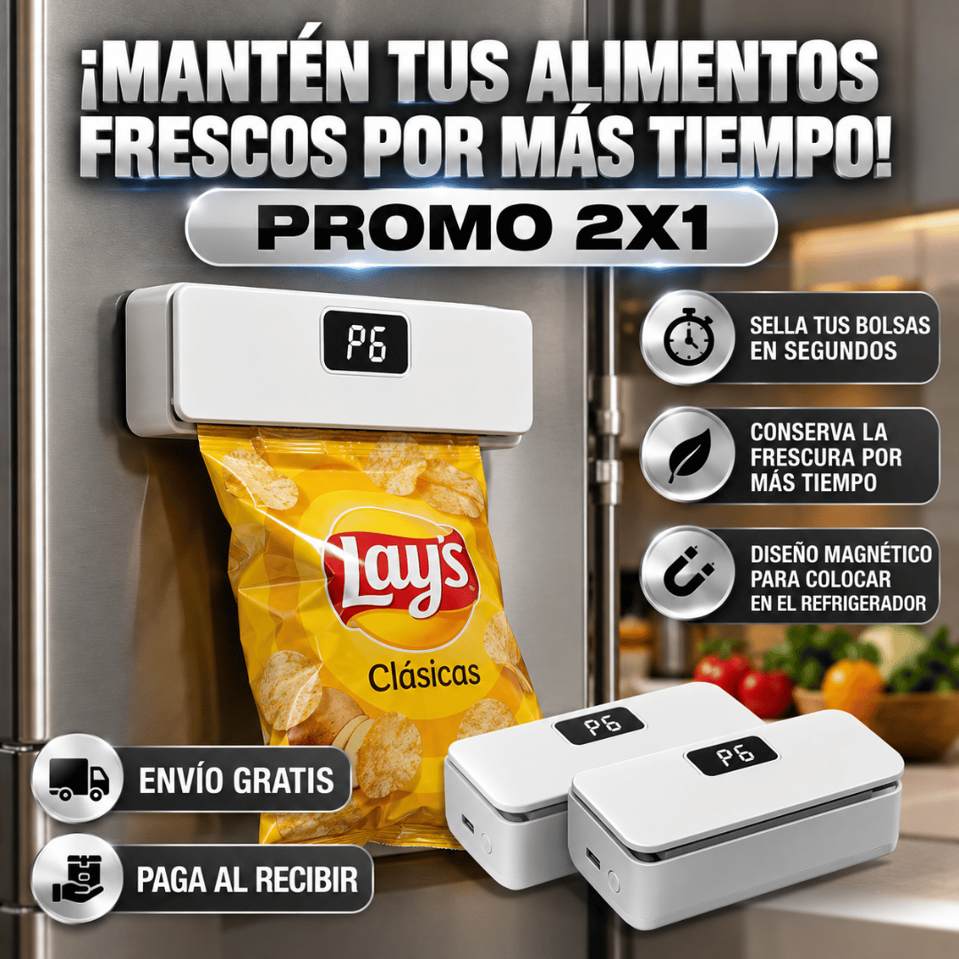 ¡Promo 2x1 Mini Sellador Térmico! - Mantén tus alimentos frescos por más tiempo