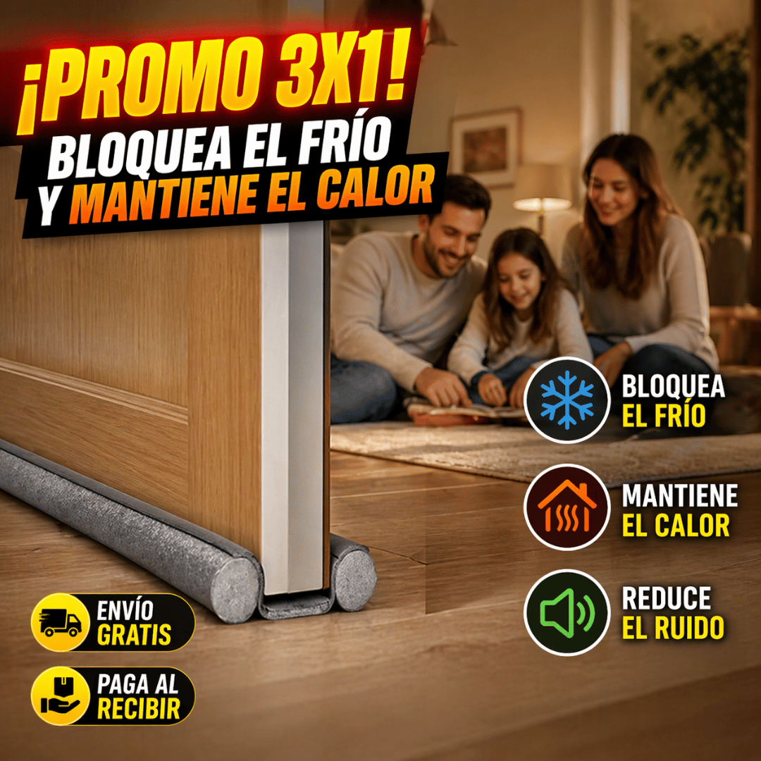 ¡Promo 3x1 Aislante de Puertas! - Reduce el frío en casa con una solución simple y efectiva