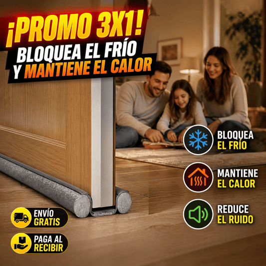 ¡Promo 3x1 Aislante de Puertas! - Reduce el frío en casa con una solución simple y efectiva