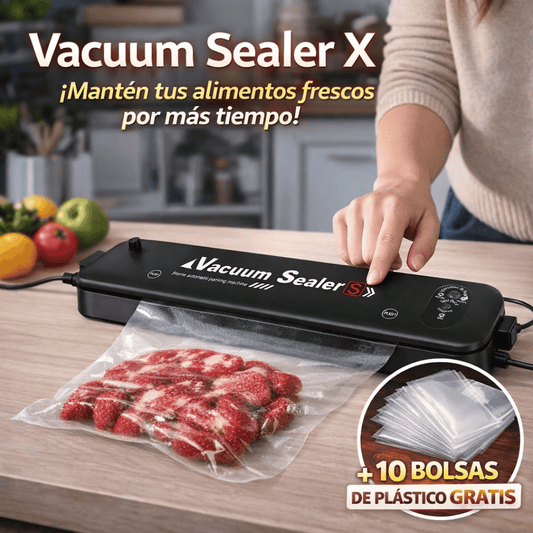Vacuum Sealer X - Conserva tus alimentos frescos por más tiempo y evita botar comida