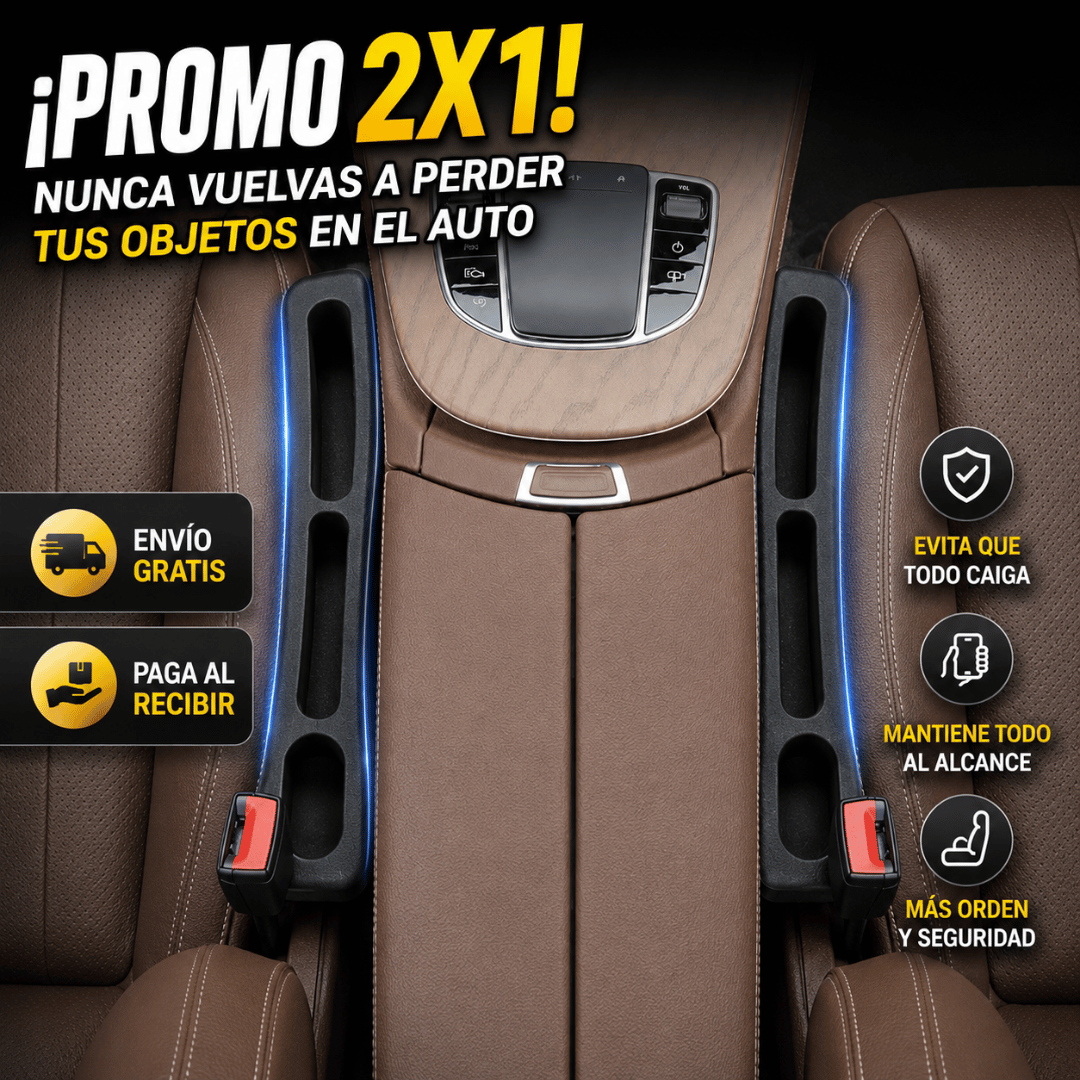 Pack Organizador Lateral de Asientos - Evita pérdidas y conduce sin distracciones