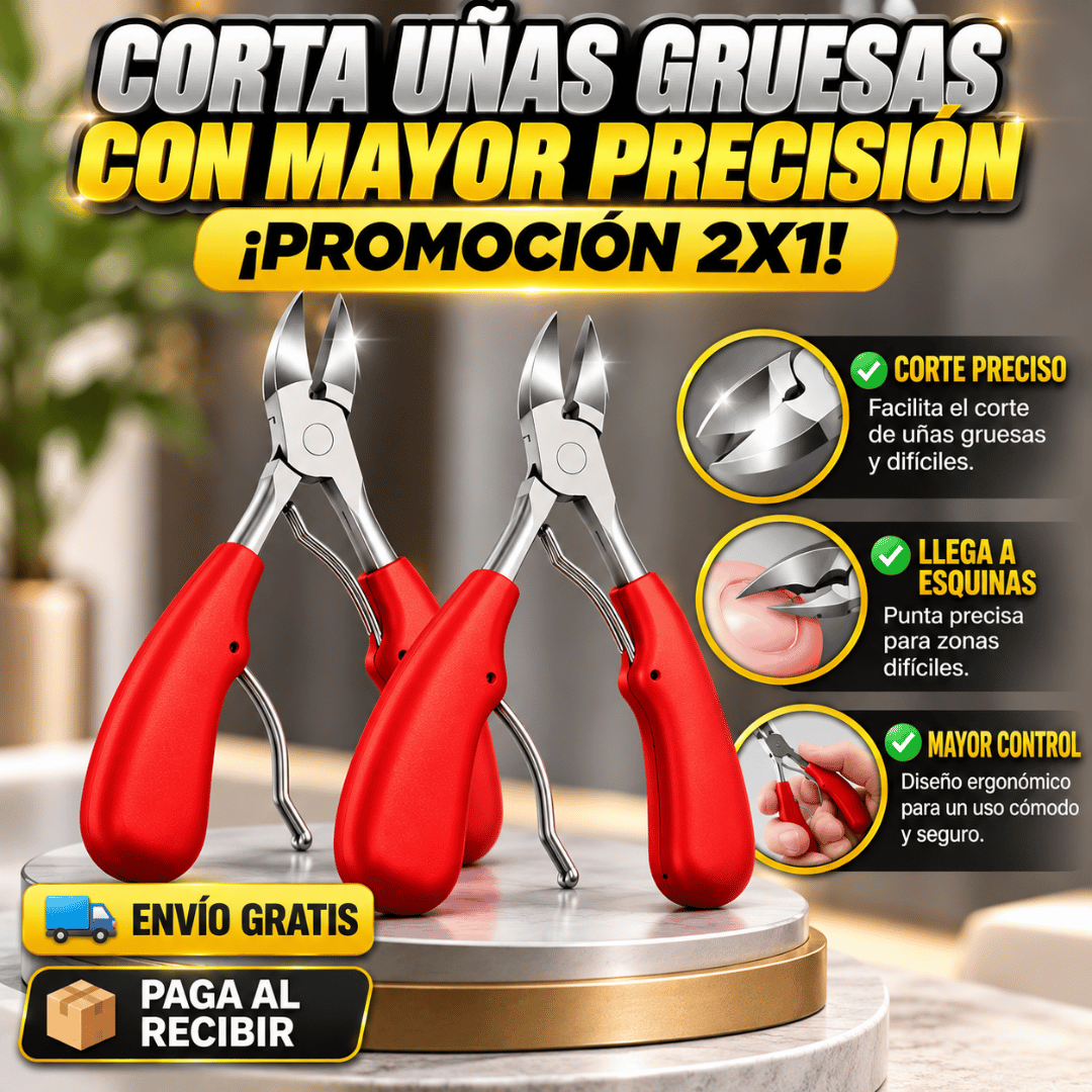 ¡Promo 2x1 Corta Uñas para Pies! - Corta uñas gruesas con mayor precisión y comodidad