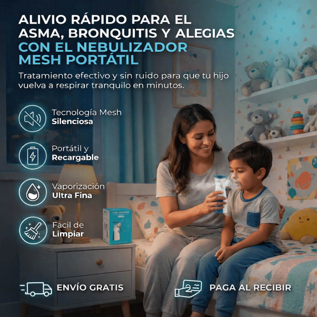 Nebulizador Inalámbrico - Apoyo respiratorio portátil para el bienestar diario