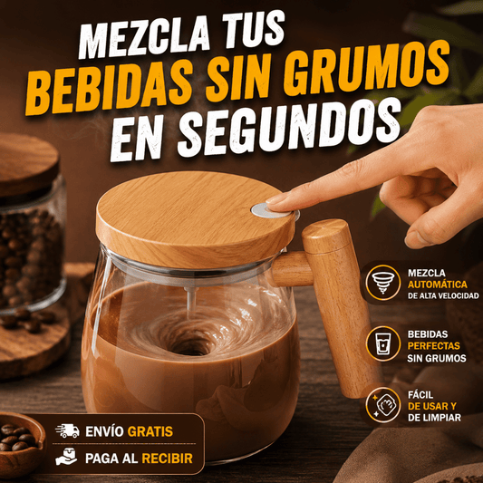 Taza Mug Con Mezclador Automatico – Adiós a los Grumos, Mezcla Perfecta en Segundos