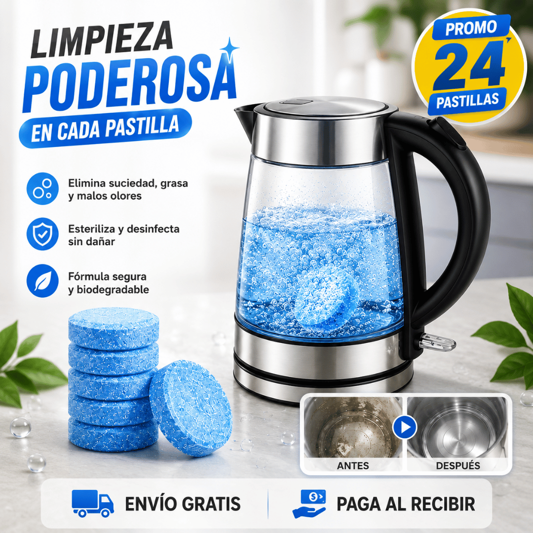 ¡Promo x24 Pastillas desincrustantes para hervidor! - Limpia tu hervidor y elimina residuos que afectan el sabor