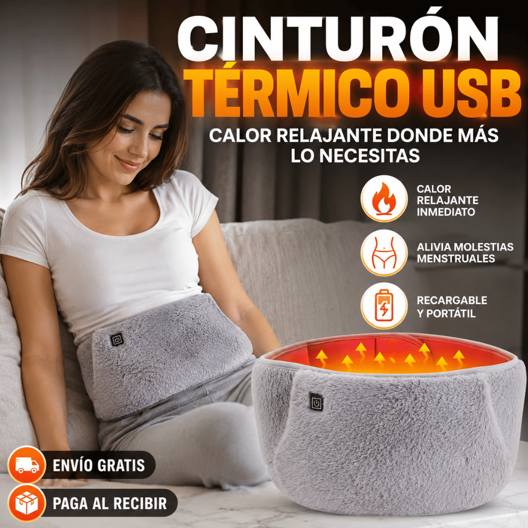 Cinturón Térmico USB - Calor portátil para acompañarte durante tu periodo