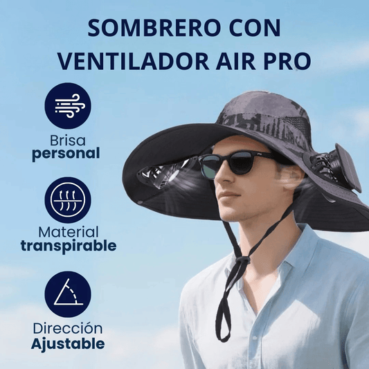 Sombrero con Ventilador AIR PRO