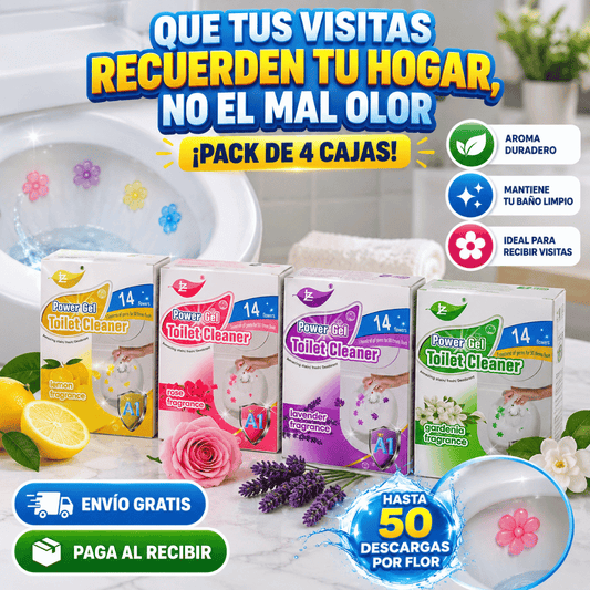 ¡Pack 4 Cajas Desodorante Para Inodoro! - Frescura y aroma agradable para tu baño por más tiempo