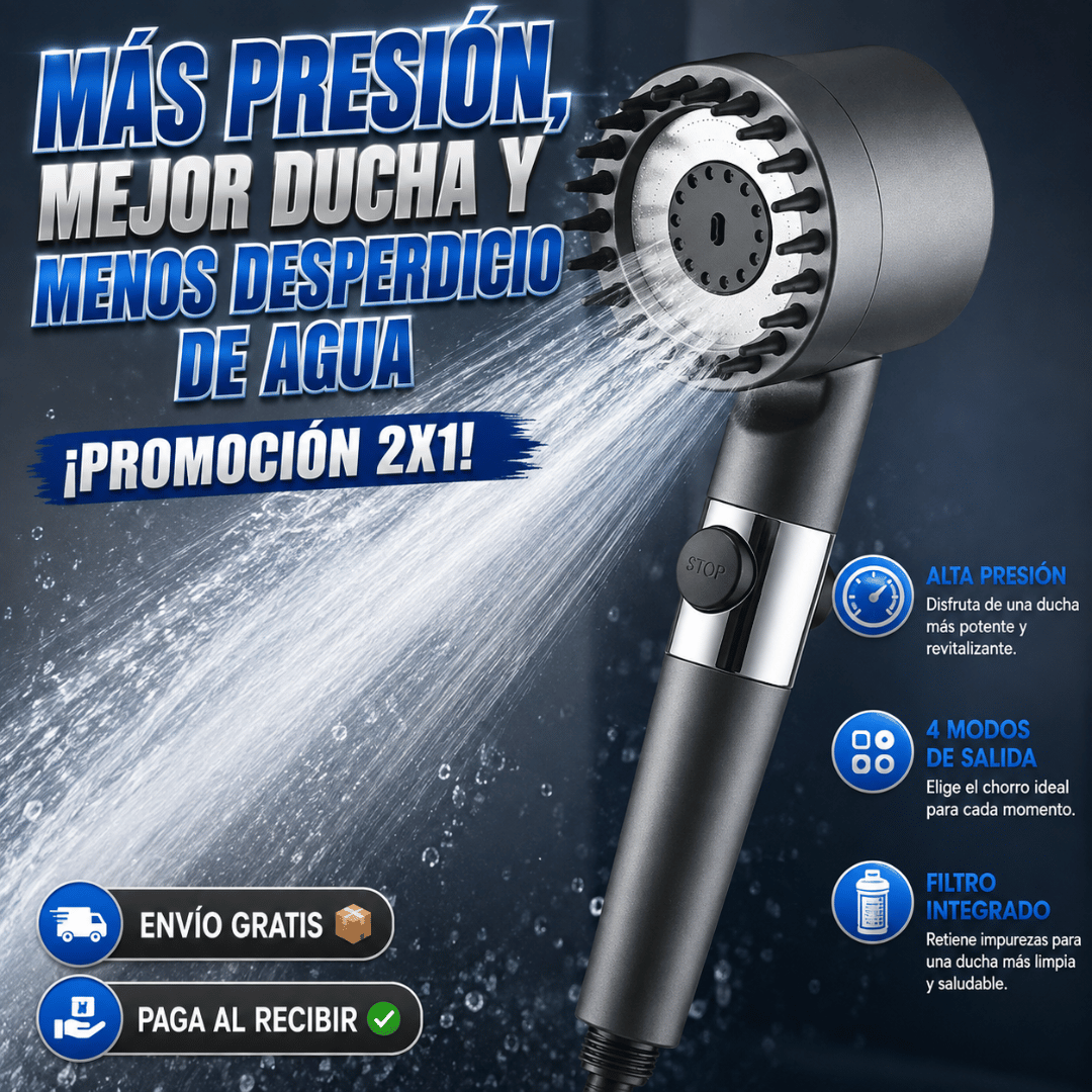 ¡Promo 2x1 Cabezal Ducha Alta Presión! - Ducha de Alta Presión con Uso Eficiente del Agua