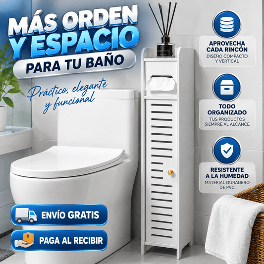 Armario de Baño Multifuncional - Aprovecha espacios pequeños y mantén tu baño ordenado