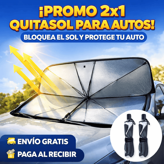 Promo 2x1 Quitasol Auto - Protege tu auto del sol y evita el calor excesivo