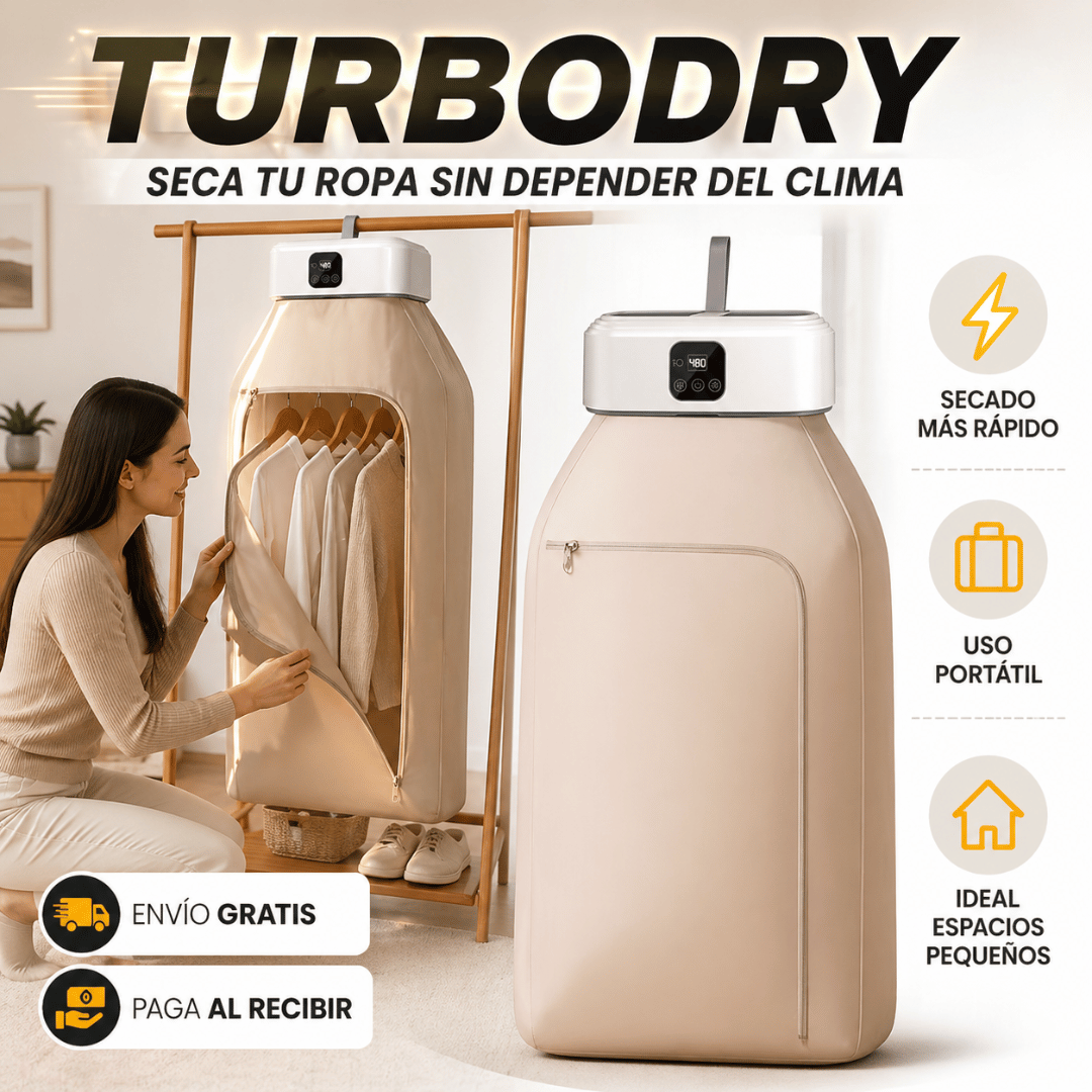 TurboDry – Seca tu ropa más rápido sin depender del clima