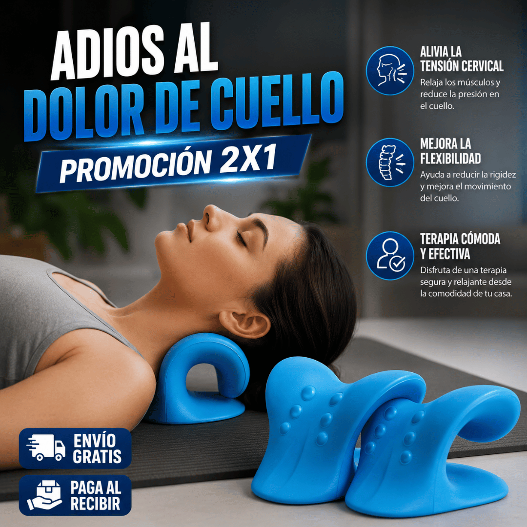 ¡Promo 2x1 Cojín Cervical! - Alivia dolor y mejora el cuello jorobado