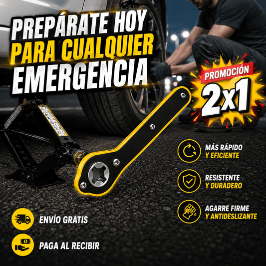 ¡Promo 2x1 Llave Trinquete Profesional! - Cambia tu llanta más rápido en cualquier emergencia en carretera