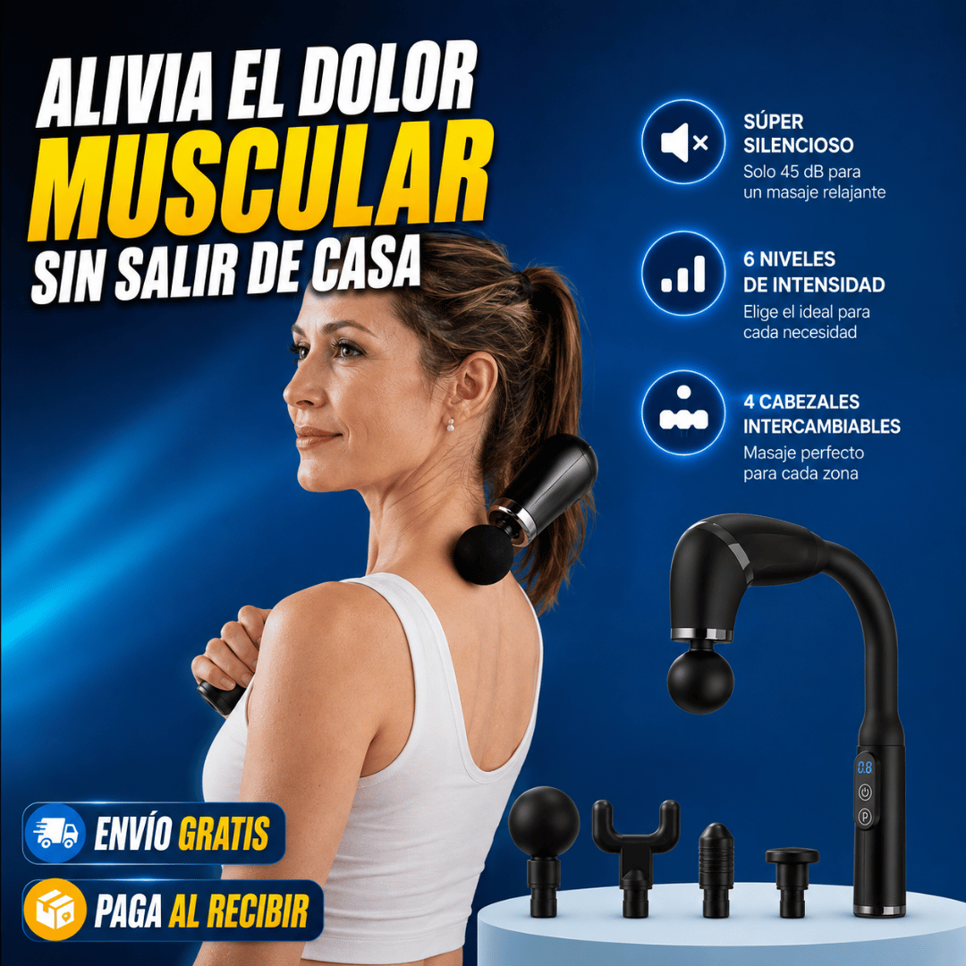 Masajeador Muscular 4 en 1 - Alivia la tensión muscular y relaja tu cuerpo desde casa