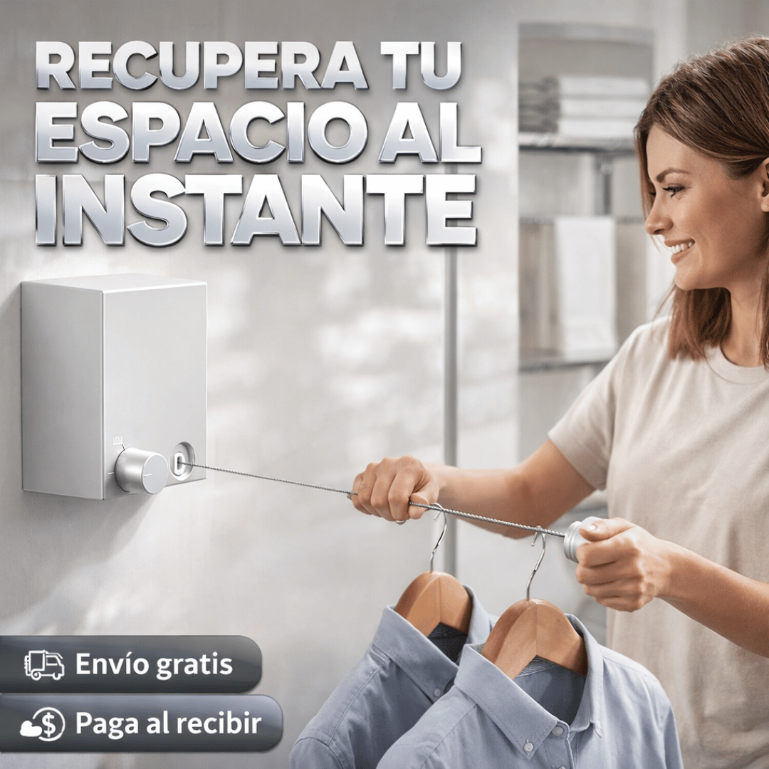 HomeRetract - Más orden para secar ropa en espacios pequeños