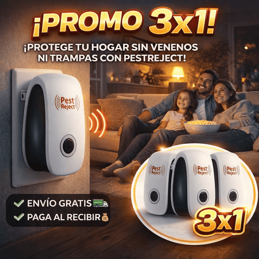 ¡Promo 3x1 PestReject! - Protege tu hogar de ratones e insectos sin químicos ni trampas