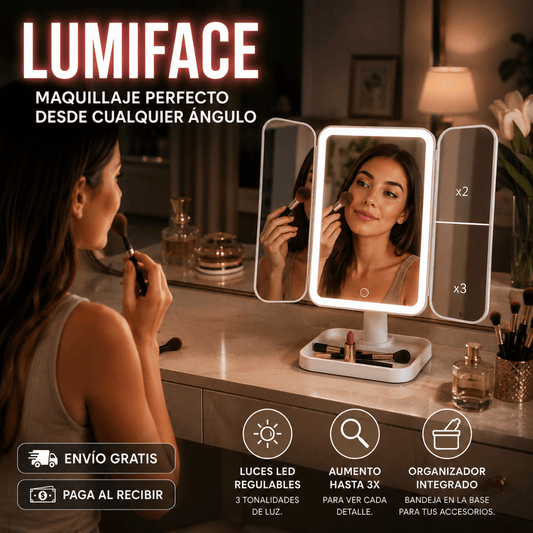 LumiFace - Maquíllate con precisión y luz perfecta desde cualquier ángulo