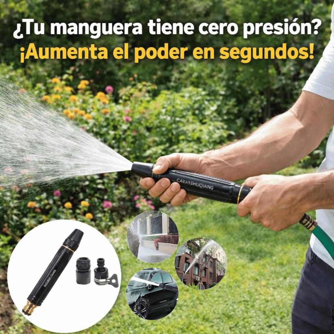 Kit Boquilla de Alta Presión - ¡Convierte tu Manguera en Hidrolavadora!