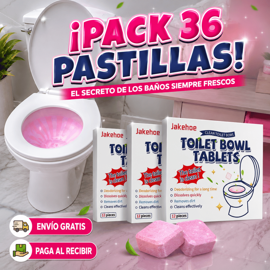 ¡Pack x36 Pastillas para inodoro Jakehoe! - Inodoro limpio y fresco en cada descarga