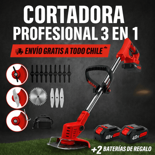 Cortadora profesional 3 en 1 - Mantén tu jardín impecable con un equipo todo-en-uno