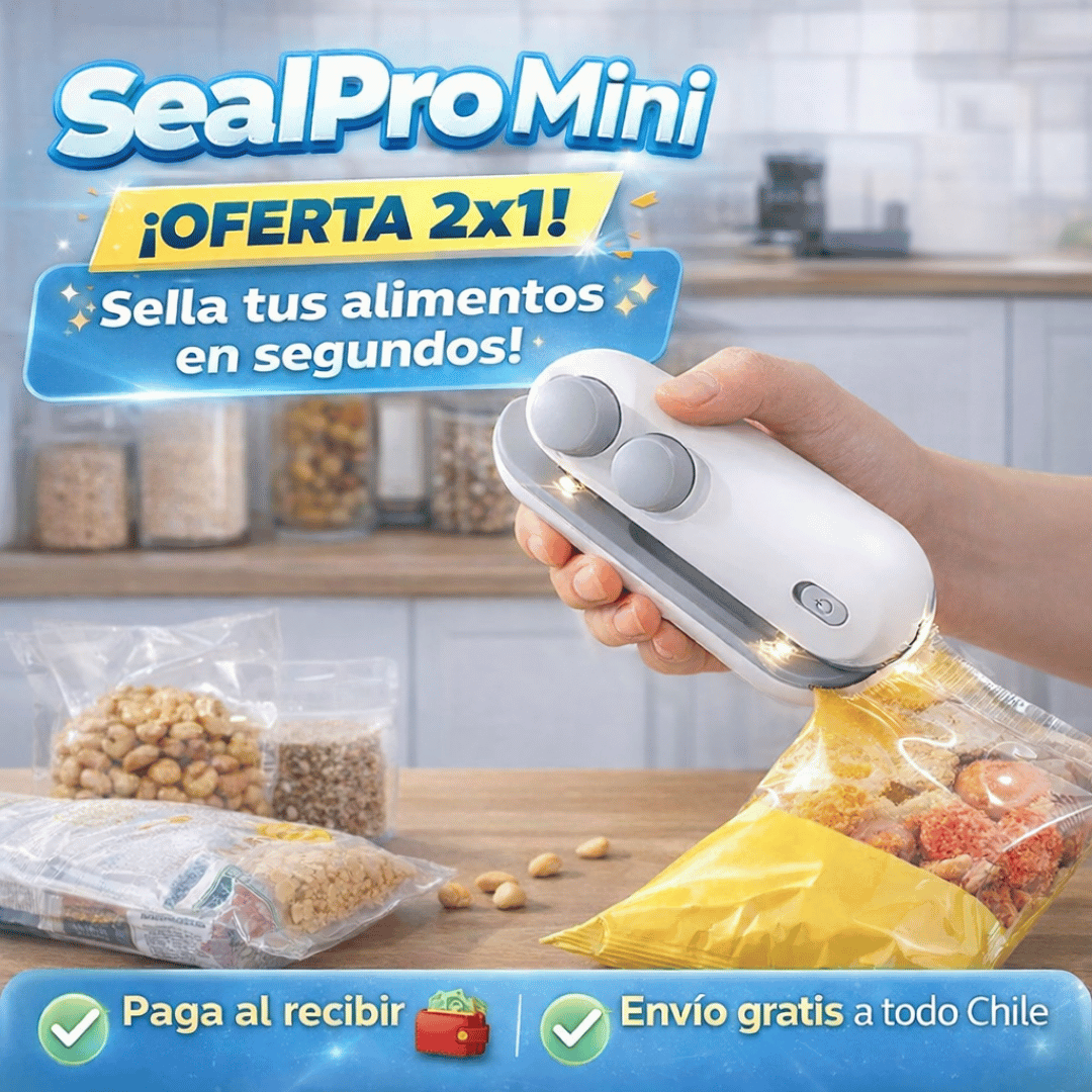 SealPro Mini – Sella tus bolsas y conserva alimentos frescos por más tiempo