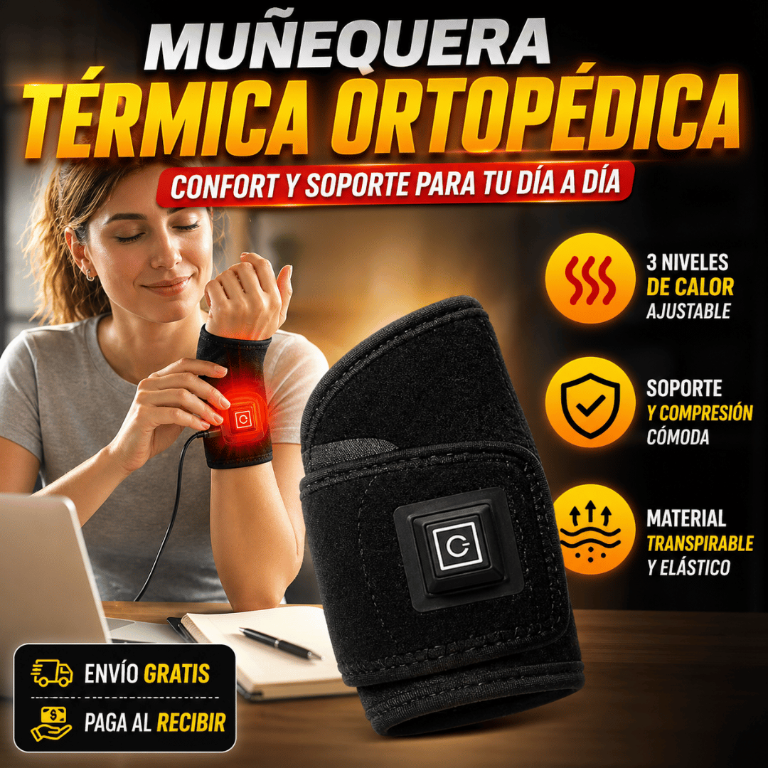 Muñequera Ortopédica - Brinda confort térmico y soporte para tu muñeca en el día a día