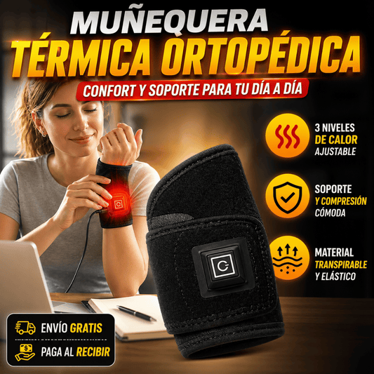 Muñequera Ortopédica - Brinda confort térmico y soporte para tu muñeca en el día a día
