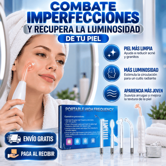 Terapia Facial Alta Frecuencia - Ayuda a reducir imperfecciones y conseguir una piel más radiante