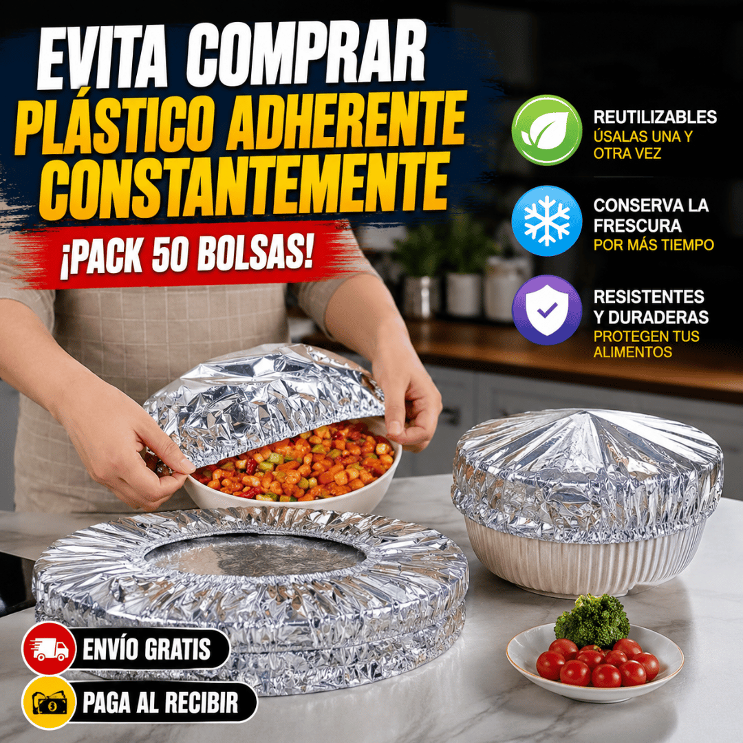 ¡Pack 50 Tapas Térmicas para Comida! - Mantén tus alimentos frescos de forma práctica