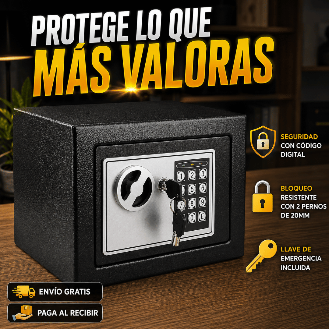 Caja Fuerte De Seguridad Digital - Mantén dinero, documentos y joyas importantes protegidos