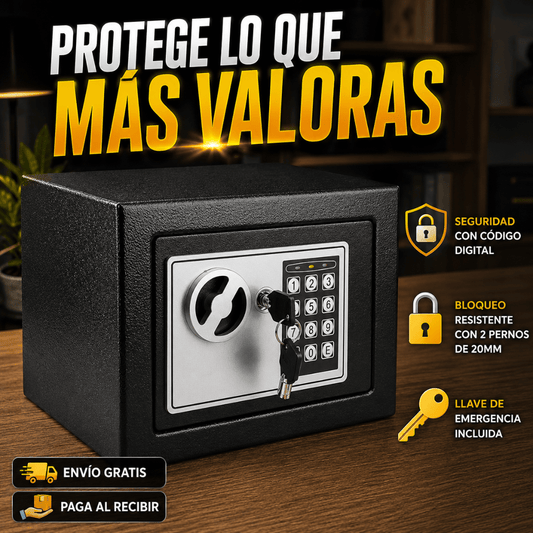 Caja Fuerte De Seguridad Digital - Mantén dinero, documentos y joyas importantes protegidos