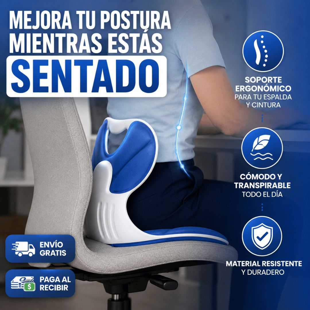 Cojin Correctora De Postura - Mantén una postura más cómoda mientras trabajas o estudias