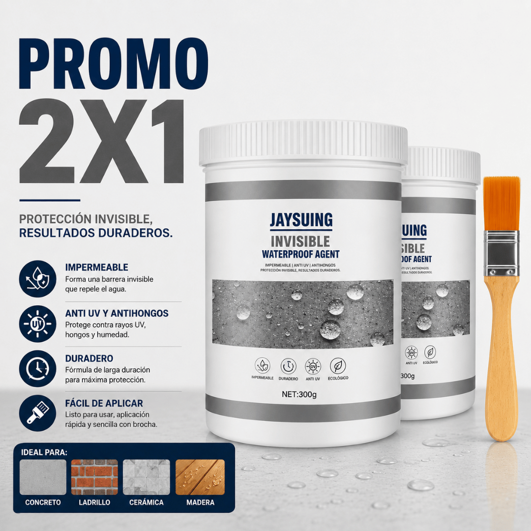 ¡Promo 2x1 Gel Sellador Impermeable 300gr! - Protege tu hogar de filtraciones antes de las lluvias intensas