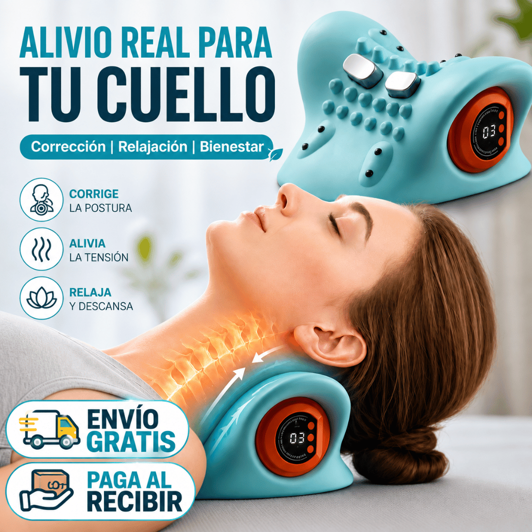 Masajeador Cuello Profesional - Alivia la tensión cervical y disfruta de un cuello más relajado