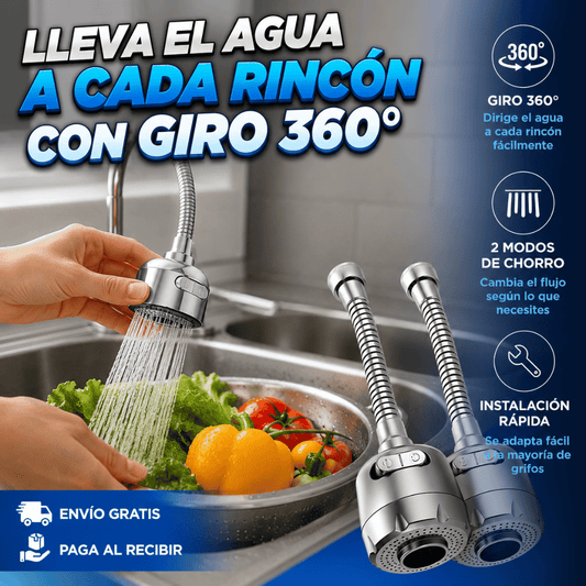 ¡Promo 2x1 Grifo Flexible 360°! - Lleva el agua a cada rincón del fregadero con mayor comodidad