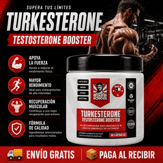 Turkesterone™ 60 Cápsulas - Vitalidad masculina para sentirte activo y con más impulso