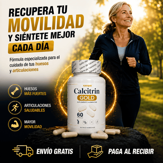 Calcitrin Gold 60 Cápsulas - Apoya tu movilidad diaria y el bienestar de tus articulaciones