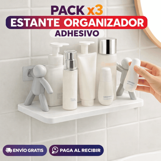 ¡Pack x3 Estantes Flotantes Autoadhesivo! - Más espacio y orden sin perforar paredes