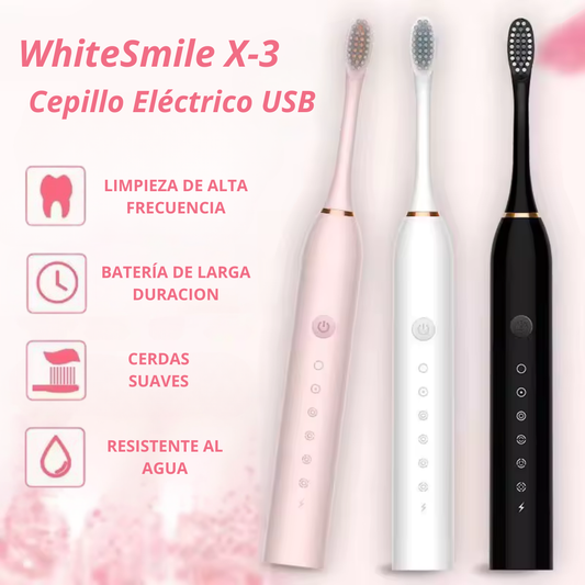 Cepillo Eléctrico WhiteSmile X-3 - ¡Sonrisa más limpia y uniforme!